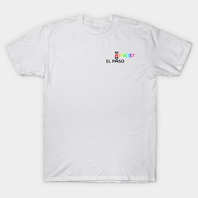 Atheist LBGTQ+ Logo -Pocket size T-Shirt by EPAtheist